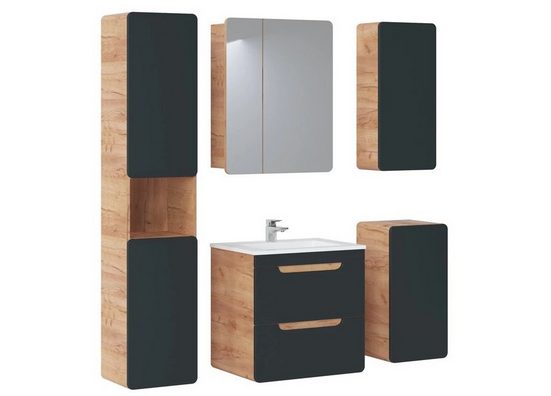 Badmöbel - Set - Aruba Cosmos - Gut gestaltet und elegant, passend für jedes Badezimmer. - Milaros Markt