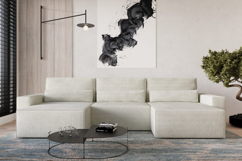 Ecksofa Brazil U – Beige – Brazil U Mini