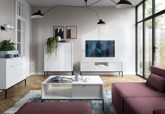 Wohnzimmer-Set - Komfort und Stil für Ihr Wohnzimmer, (Komplett Set, 4-St., Premium - STEUERUNG)