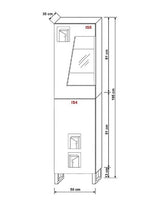 Vitrine - Präsentieren Sie Ihre Wertsachen mit einer modernen Vitrine (Regalvitrine, 1-St., Premium - R3) - ROYAL24_MARKT