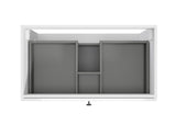 Badezimmer Set - Rietti 80 cm - Weiß Hochglanz - ROYAL24_MARKT