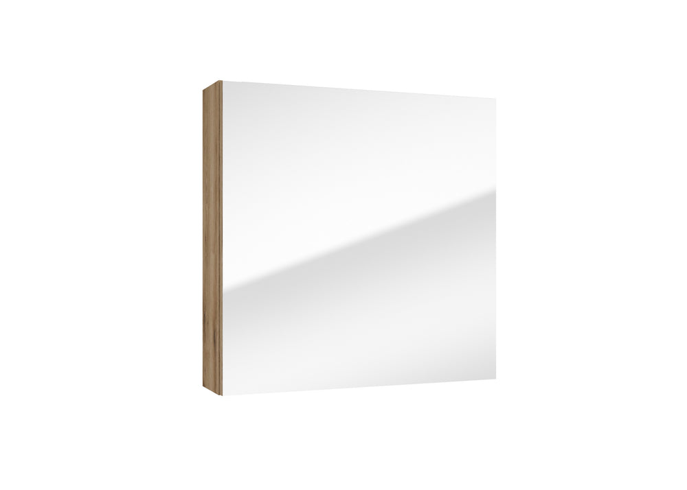 Badespiegelschrank - SALSA E60 Schwarz Matt / Eiche Gold