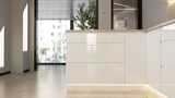 Velmora Winkelküche KÜ-AS-017 – 355 × 170 cm – Weiß – Moderne Küche mit viel Stauraum