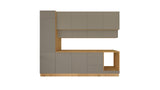 Nexa Küchenzeile  KÜ06-L – Beige – 300 cm – Moderne Familienküche mit Hochschrank und großzügigem Stauraum