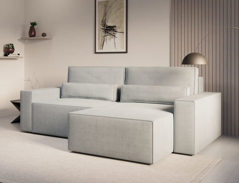Ecksofa Brazil – Hellgrau – Brazil Mini
