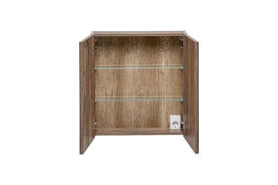 Badezimmerspiegelschrank - Santa Fe Oak - Ansprechendes Design mit praktischem Stauraum.