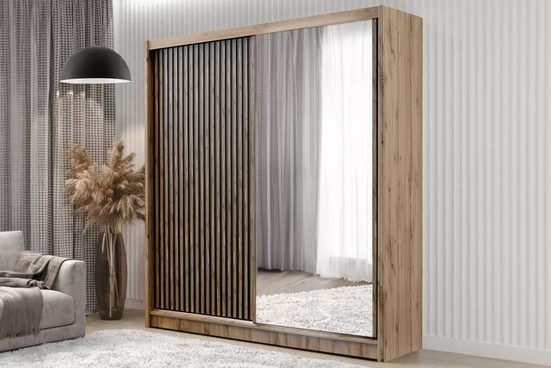 Kleiderschrank - London - mit modernem Schiebetürsystem.