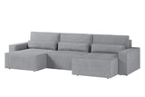 Ecksofa Brazil U – Hellgrau – Brazil U Mini