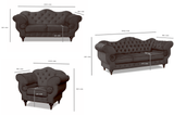Polstergarnitur Chesterfield Gloria 3 - 2 - 1 - Premium Set - Handgemacht - Premium Materialien - Garantierte Qualität - ROYAL24_MARKT