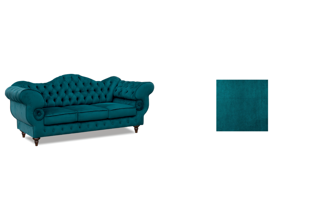 Gloria - Chesterfield Sofa - Hochwertiges - Garantierte Qualität - Elegantes Design -, 1.St x 3-Sitzer Sofa
