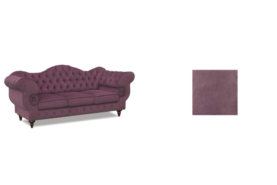 Gloria - Chesterfield Sofa - Hochwertiges - Garantierte Qualität - Elegantes Design -, 1.St x 3-Sitzer Sofa