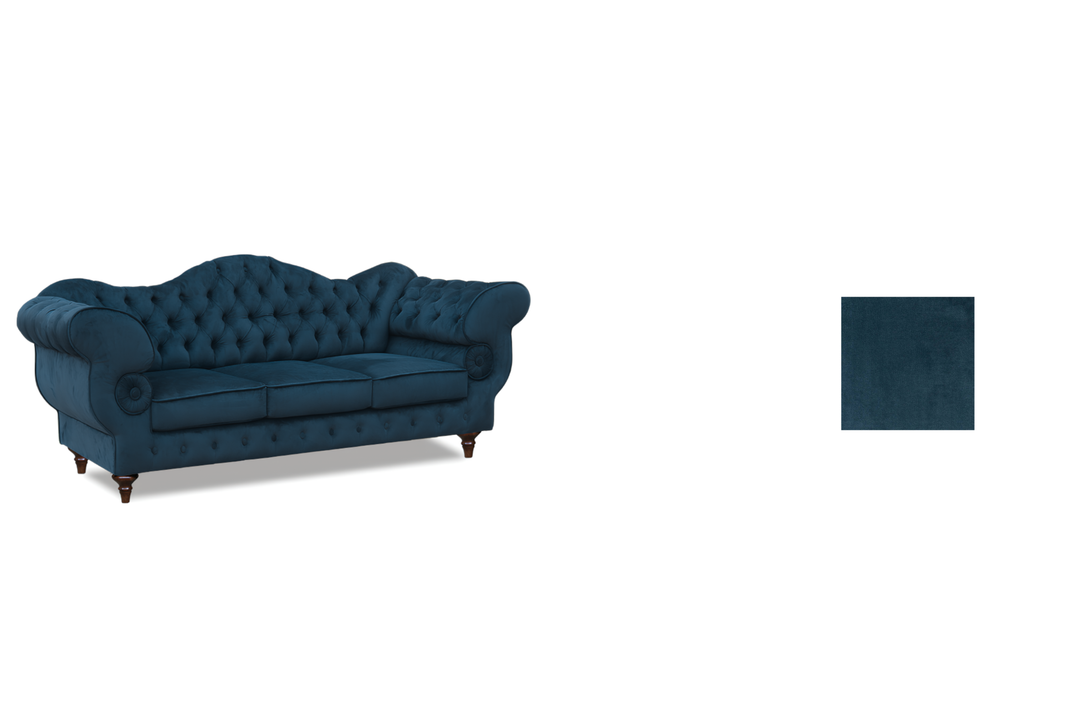 Gloria - Chesterfield Sofa - Hochwertiges - Garantierte Qualität - Elegantes Design -, 1.St x 3-Sitzer Sofa