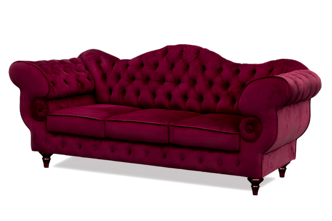 Gloria - Chesterfield Sofa - Hochwertiges - Garantierte Qualität - Elegantes Design -, 1.St x 3-Sitzer Sofa