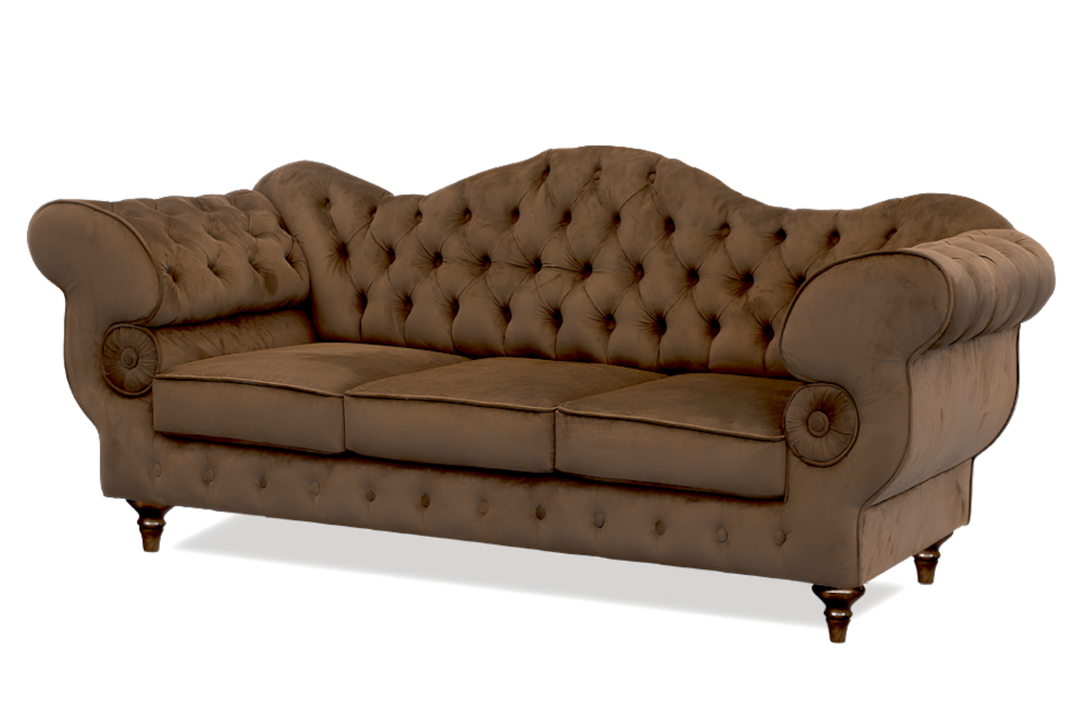 Gloria - Chesterfield Sofa - Hochwertiges - Garantierte Qualität - Elegantes Design -, 1.St x 3-Sitzer Sofa