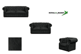Chesterfield-Sofa Luxura - Echtleder Premium - Handgefertigt - Garantierte Qualität -, Premium Set 3 - 2 - 1,- 3 Teile - ROYAL24_MARKT