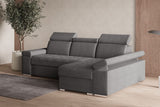 Ecksofa Toronto – Grau – Ottomane rechts