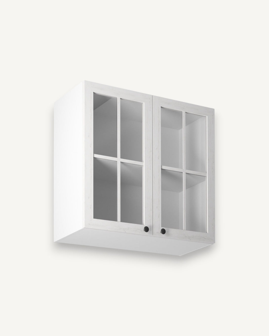 Glashängeschrank G80S - Provence -  Moderne Glasregale für Ihre Wand. - ROYAL24_MARKT