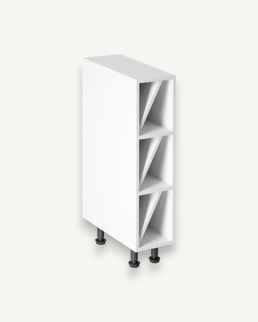 Unterschrank 20 cm - Velmora D20W Weiß
