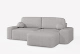 Ecksofa Oval – Hellgrau