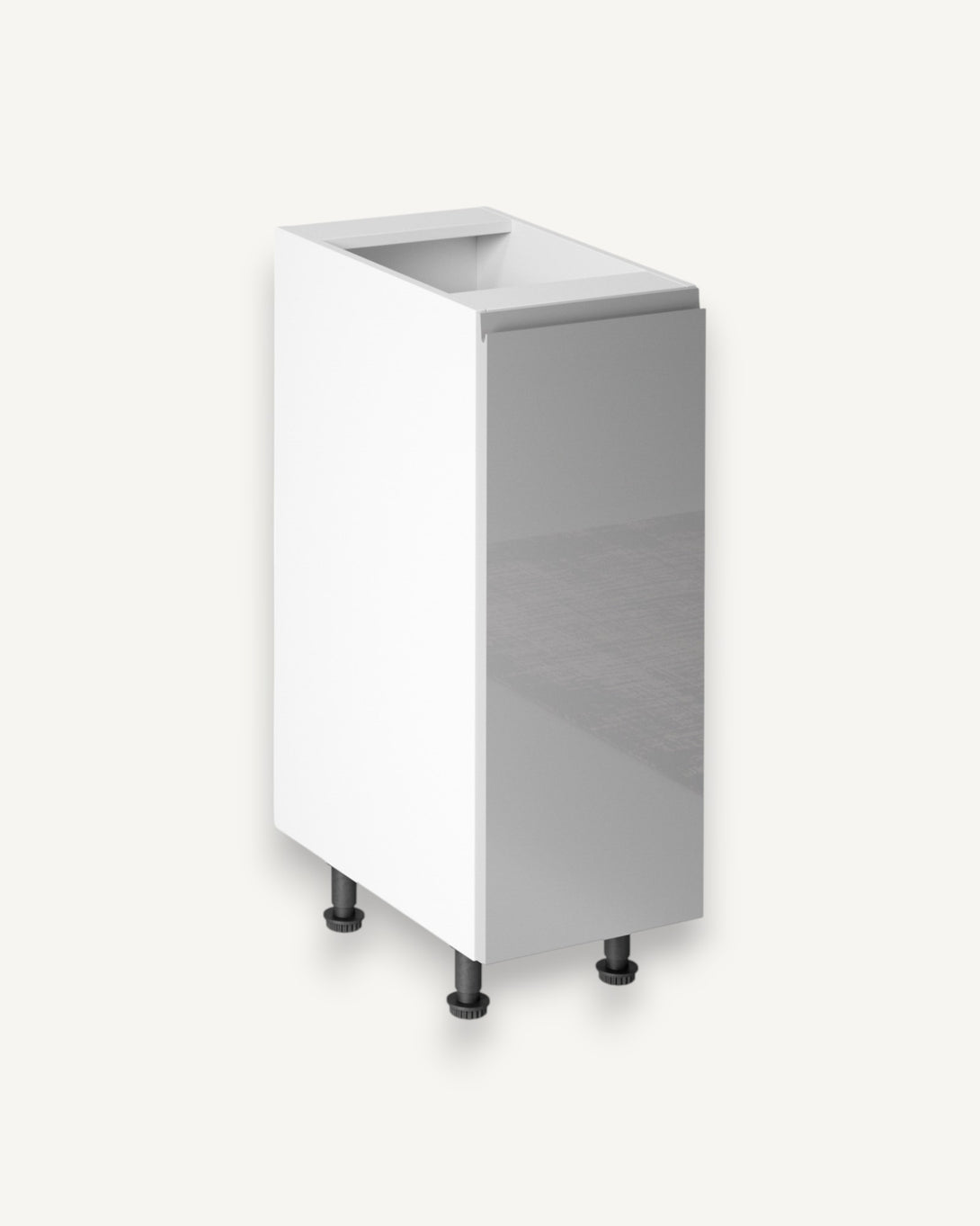 Unterschrank 30 cm - Aspen D30-P/L Grau/Hochglanz