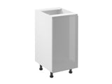 Unterschrank 40 cm - Velmora D40 P/L Grau/Hochglanz