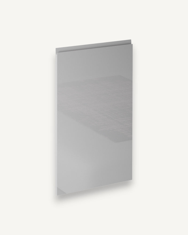 Geschirrspülerfront 45 cm – Velmora D45FZW Grau/Hochglanz