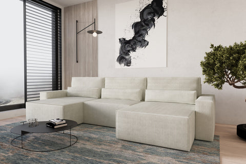 Ecksofa Brazil U – Beige – Brazil U Mini