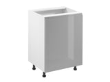 Unterschrank 60 cm - Velmora D60 P/L Grau/Hochglanz