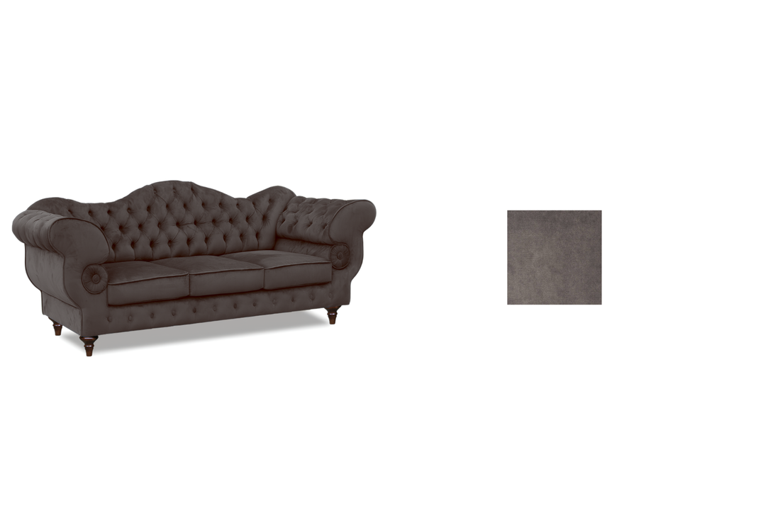 Gloria - Chesterfield Sofa - Hochwertiges - Garantierte Qualität - Elegantes Design -, 1.St x 3-Sitzer Sofa