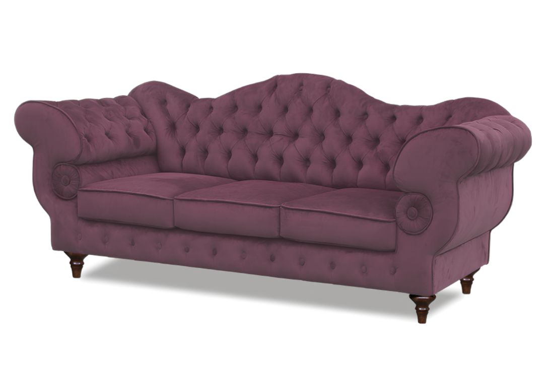 Gloria - Chesterfield Sofa - Hochwertiges - Garantierte Qualität - Elegantes Design -, 1.St x 3-Sitzer Sofa