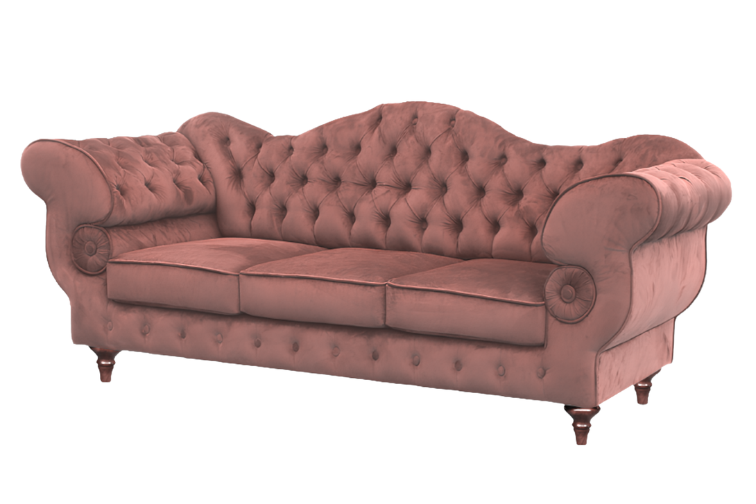 Gloria - Chesterfield Sofa - Hochwertiges - Garantierte Qualität - Elegantes Design -, 1.St x 3-Sitzer Sofa