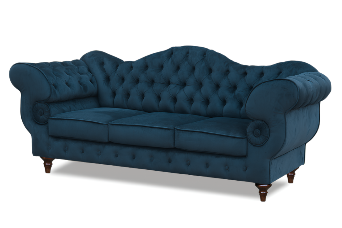 Gloria - Chesterfield Sofa - Hochwertiges - Garantierte Qualität - Elegantes Design -, 1.St x 3-Sitzer Sofa