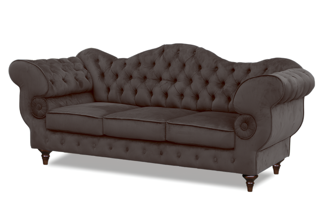 Gloria - Chesterfield Sofa - Hochwertiges - Garantierte Qualität - Elegantes Design -, 1.St x 3-Sitzer Sofa