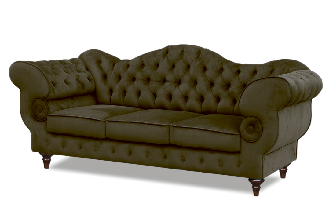 Gloria - Chesterfield Sofa - Hochwertiges - Garantierte Qualität - Elegantes Design -, 1.St x 3-Sitzer Sofa