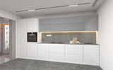 Velmora Weiß & Grau Küchenmöbel-Set KÜ03 -A 400 cm – Moderne Küchenzeile ohne Arbeitsplatte