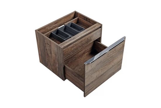Waschbeckenschrank - Santa Fe Oak - Mit einem modernen und luxuriösen Design.