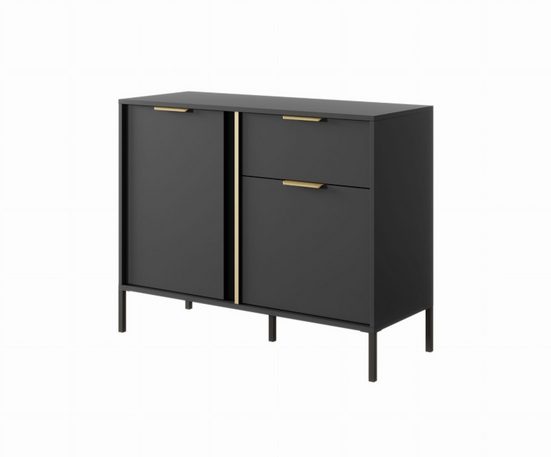 Wohnzimmer-Set - LARS - Stil und Funktionalität / WANDEINHEIT2, (Komplett-Set, 4-St) - ROYAL24_MARKT