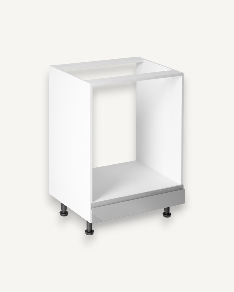 Umbauschrank 60 cm – Velmora D60ZK Grau/Hochglanz