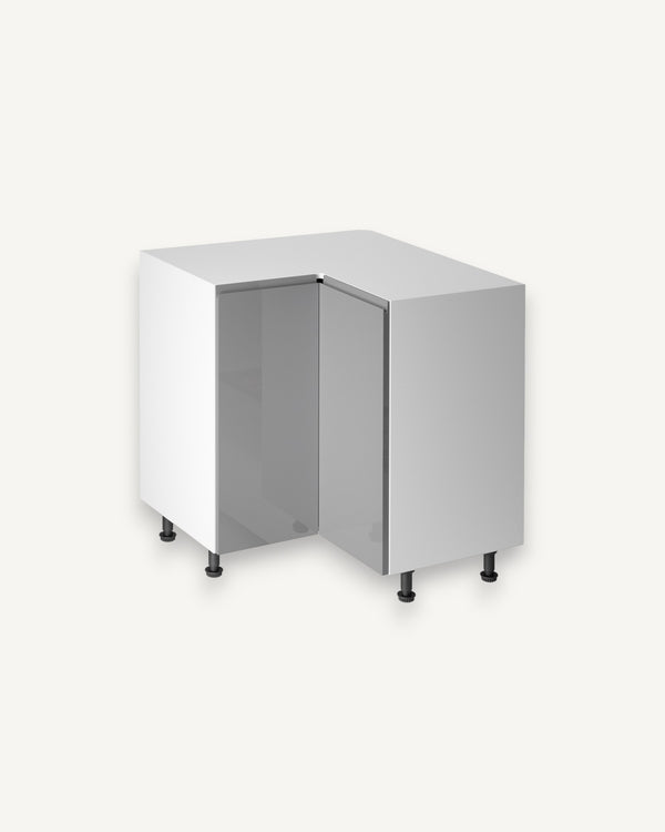 Eckunterschrank 79 cm - Aspen D90N Grau/Hochglanz - ROYAL24_MARKT