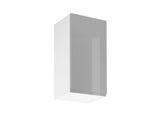 Hängeschrank 40 cm G40 P/L - Velmora - Grau / Hochglanz