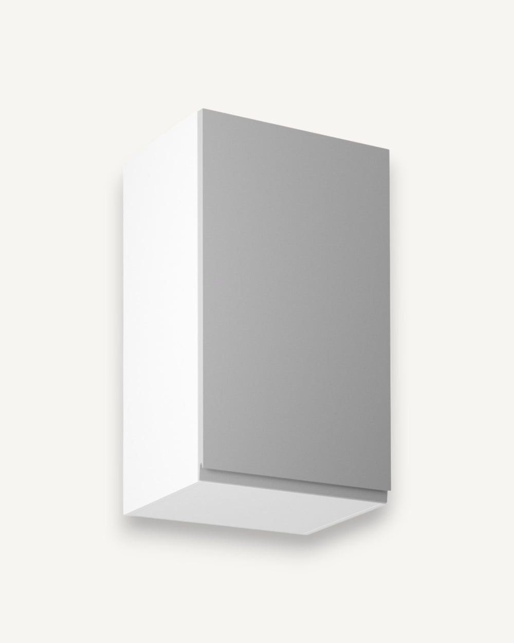 Hängeschrank 45 cm - Velmora G45 Grau/Hochglanz