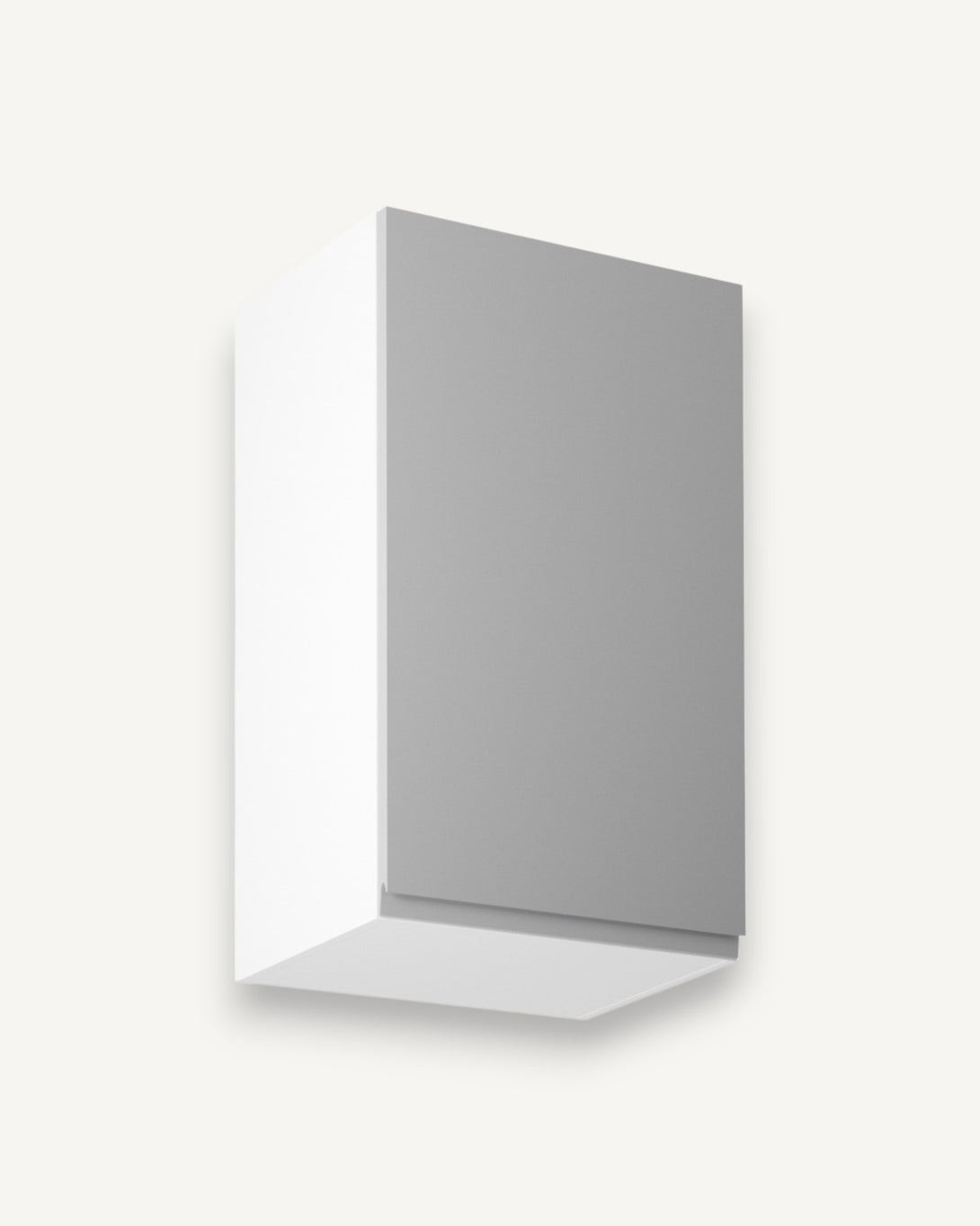 Hängeschrank 45 cm - Aspen G45 Grau/Hochglanz