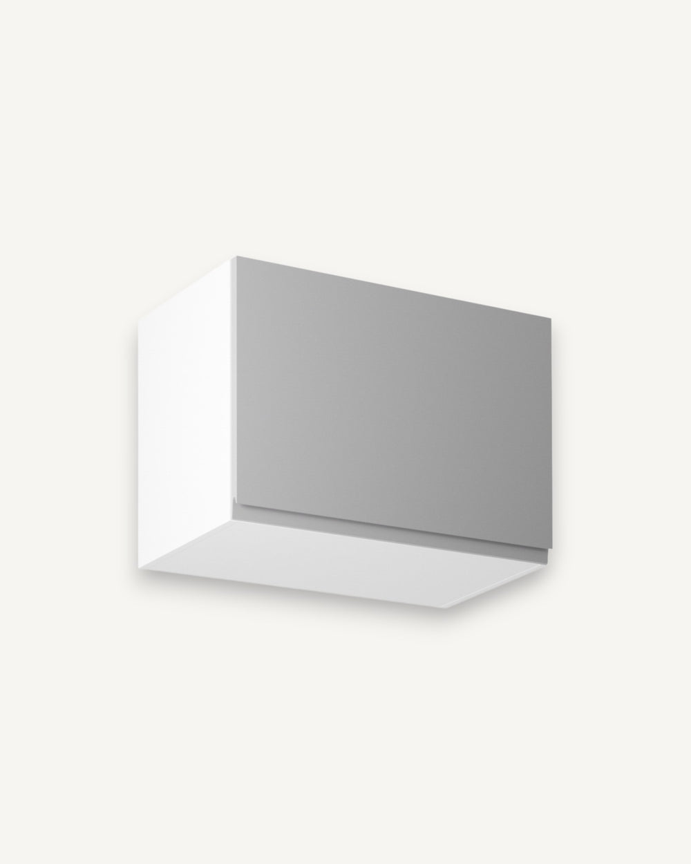 Hängeschrank 60 cm - Velmora G60K Grau/Hochglanz