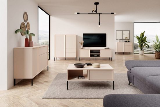 Wohnzimmer-Set - 5 teiliges Salon-Set / Komfort und Stil an einem Ort, (Komplett Set, 5-St., Premium - DAST) - ROYAL24_MARKT