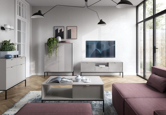 Wohnzimmer-Set - Komfort und Stil für Ihr Wohnzimmer, (Komplett Set, 4-St., Premium - STEUERUNG)