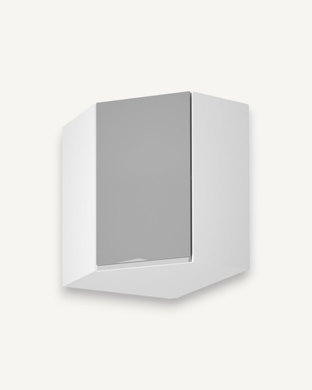 Eckhängeschrank 60 cm - Aspen G60N Grau/Hochglanz - ROYAL24_MARKT