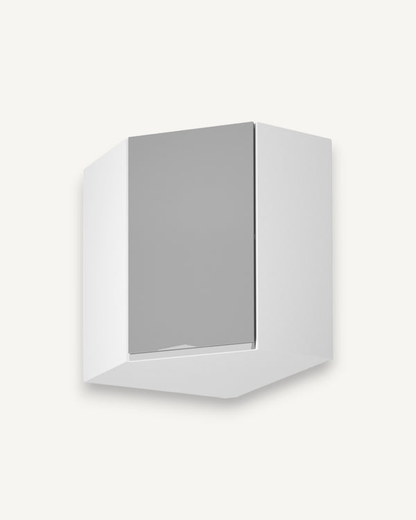 Eckhängeschrank 60 cm - Aspen G60N Grau/Hochglanz - ROYAL24_MARKT