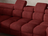 Ecksofa Bun – Rot – Ottomane links