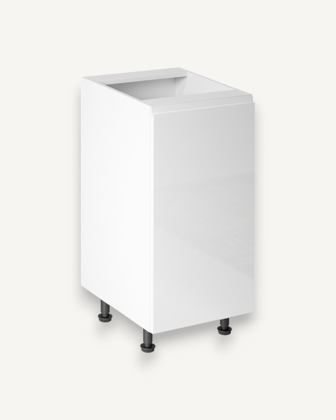 Unterschrank 40 cm - Aspen D40 P/L Weiß/Hochglanz