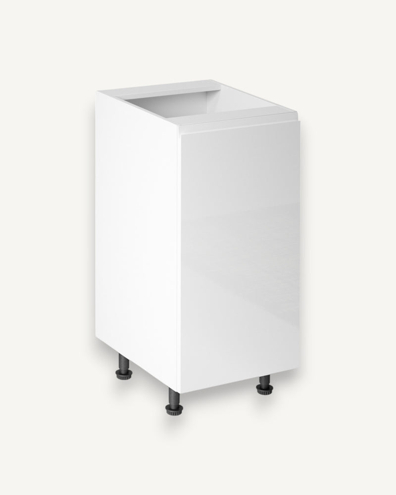 Unterschrank 40 cm – Velmora D40 P/L Weiß/Hochglanz